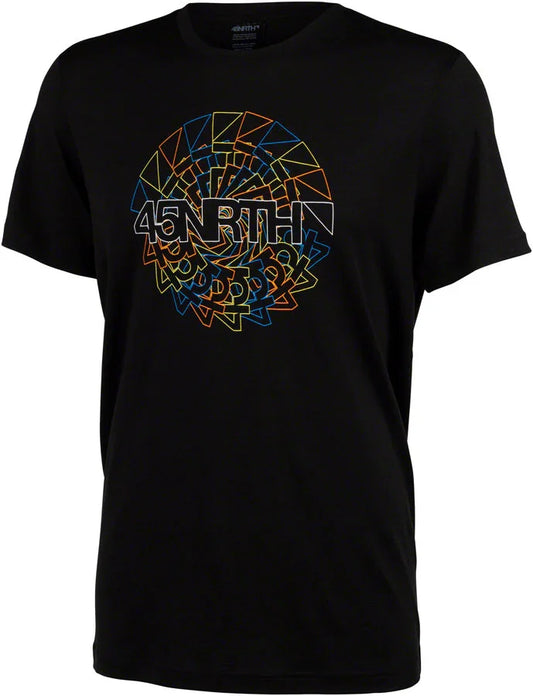 Rune Wool T-Shirt - Unisex Black Small - Bicycle Warehouse