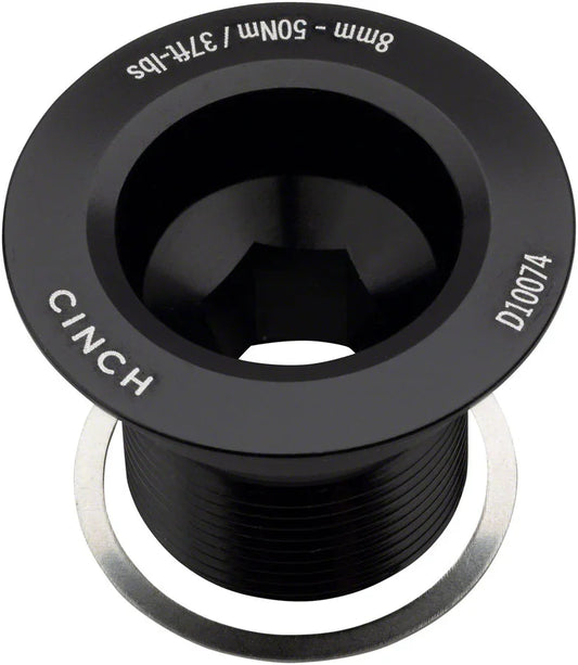RaceFace CINCH Crank Bolt with Washer - NDS M18 Gloss Black - Bicycle Warehouse