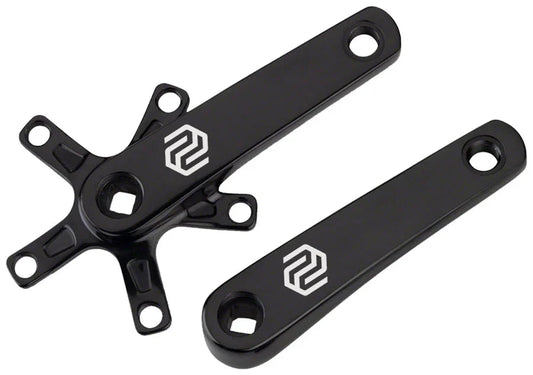 SQ-1 Crank Arm Set - 150mm Square Taper JIS Spindle Interface 110mm BCD BLK - Bicycle Warehouse