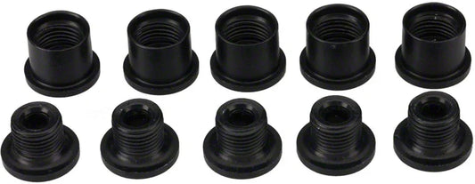 Problem Solvers 8mm Double Chainring Dual Hex BLK Alloy Chainring Bolts Set - Bicycle Warehouse