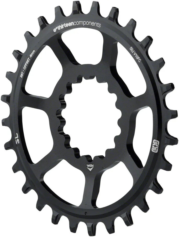 e*thirteen Direct Mount SL Guidering - 10/11/12-speed 30T Narrow Wide Black - Bicycle Warehouse