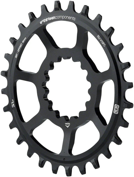 e*thirteen Direct Mount SL Guidering - 10/11/12-speed 30T Narrow Wide Black - Bicycle Warehouse