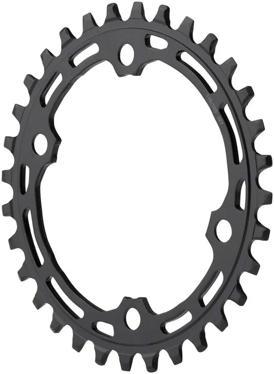 Deore M5100-1 Chainring - 30t 10/11-Speed Asymmetric 96 BCD Black - Bicycle Warehouse
