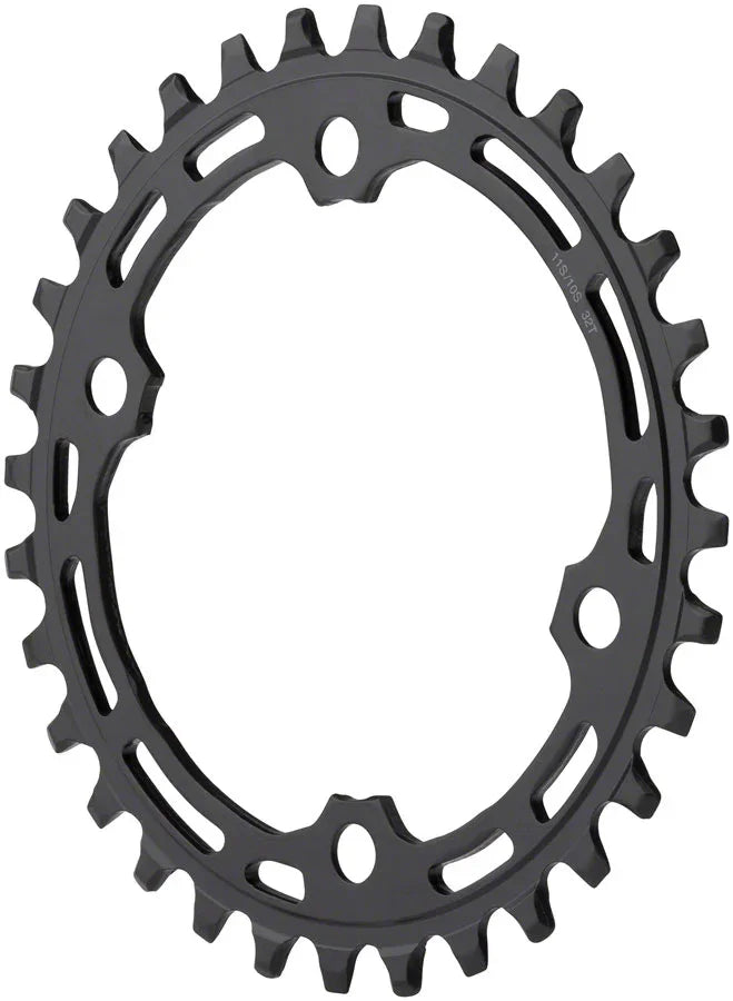 Deore M5100-1 Chainring - 32t 10/11-Speed Asymmetric 96 BCD Black - Bicycle Warehouse