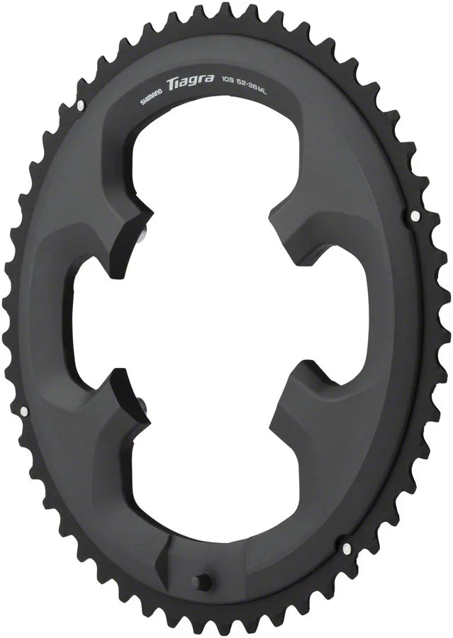 Tiagra FC-4700 Chainring - 52t 110 BCD Asymmetric Black - Bicycle Warehouse