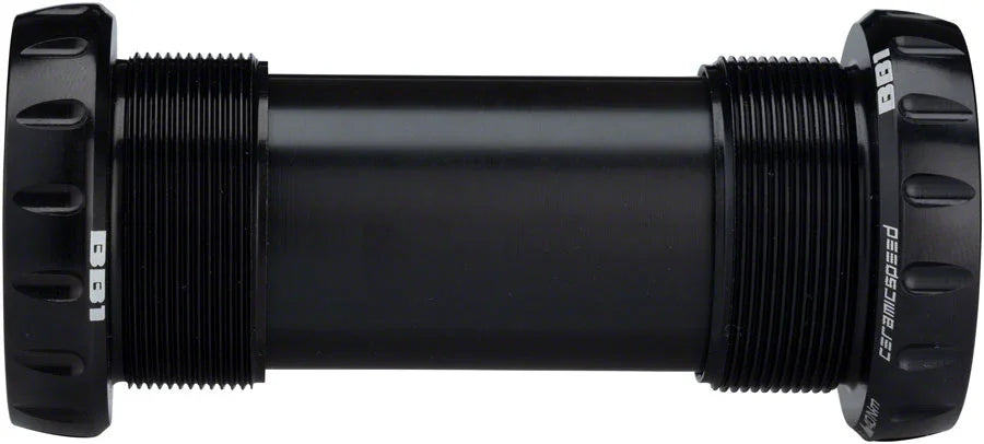 BSA MTB Bottom Bracket - BSA Thread 73mm 24mm Spindle Coated Races BLK - Bicycle Warehouse