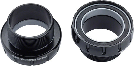 BSA30 Bottom Bracket - BSA Thread 30mm Spindle Coated Races BLK - Bicycle Warehouse