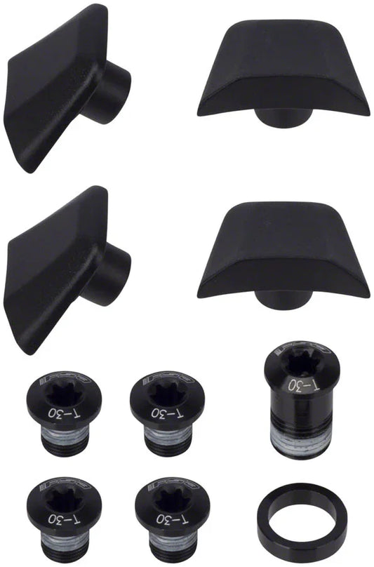 Full Speed Ahead SL-K ABS Chainring Bolt Kit - Black 10-Piece Kit - Bicycle Warehouse