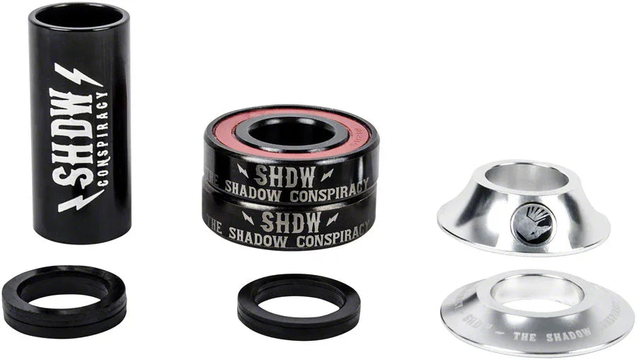 Stacked Bottom Bracket - 22mm Mid Raw Polish - Bicycle Warehouse