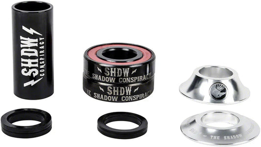 Stacked Bottom Bracket - 22mm Mid Raw Polish - Bicycle Warehouse