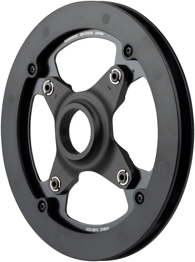 STEPS SM-CRE80 Chainring with Double Chainguide 50mm Chainline 44t - Bicycle Warehouse