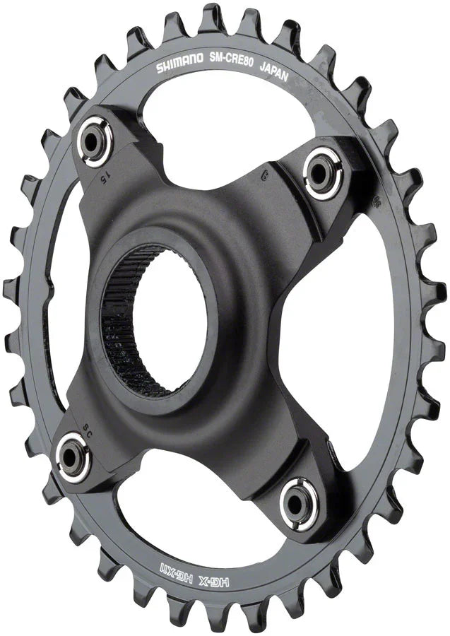 STEPS SM-CRE80 eBike Chainring - 34t 56.5mm Chainline Without Chainguide BLK - Bicycle Warehouse