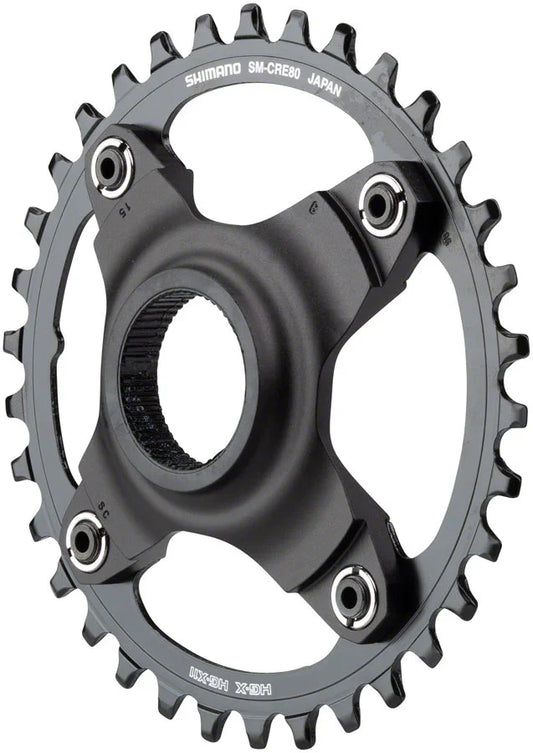 STEPS SM-CRE80 eBike Chainring - 34t 56.5mm Chainline Without Chainguide BLK - Bicycle Warehouse