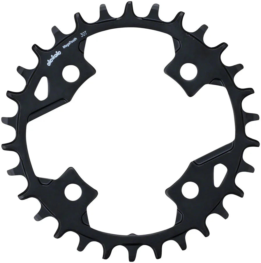 Full Speed Ahead Gamma Pro Mega Tooth Chainring - 30t 82 BCD Aluminum 1 x 11 BLK - Bicycle Warehouse