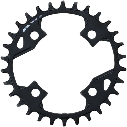 Full Speed Ahead Gamma Pro Mega Tooth Chainring - 30t 82 BCD Aluminum 1 x 11 BLK - Bicycle Warehouse