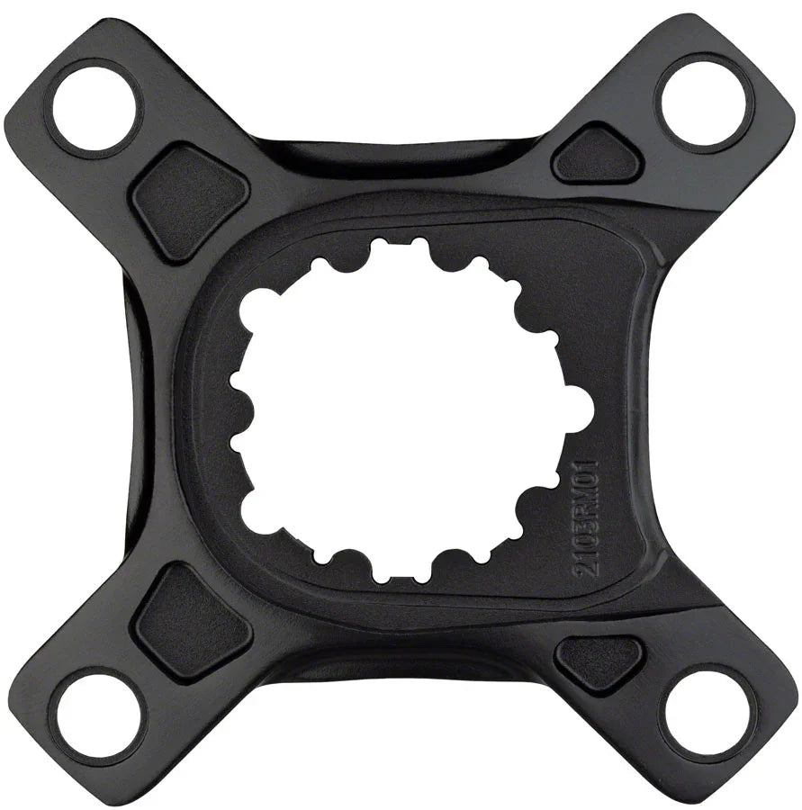 Direct Mount Crank Spider - 104 BCD 4-Bolt SRAM 3-Bolt Mount Style For Use w/ CK-1 Carbon Cranks Only BLK - Bicycle Warehouse