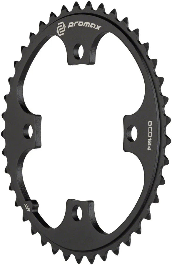 4-Bolt Chainring - 41t 104 BCD Black - Bicycle Warehouse