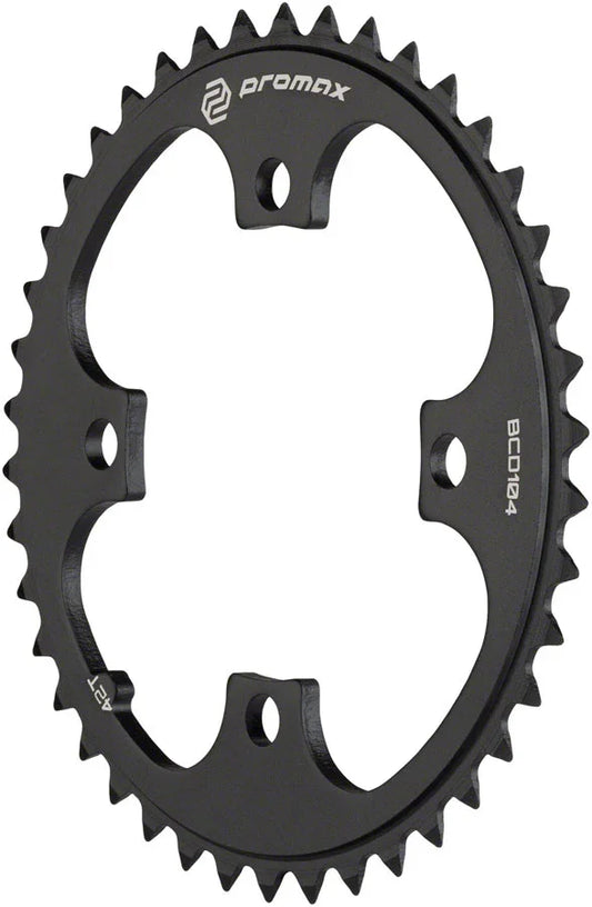 4-Bolt Chainring - 42t 104 BCD Black - Bicycle Warehouse