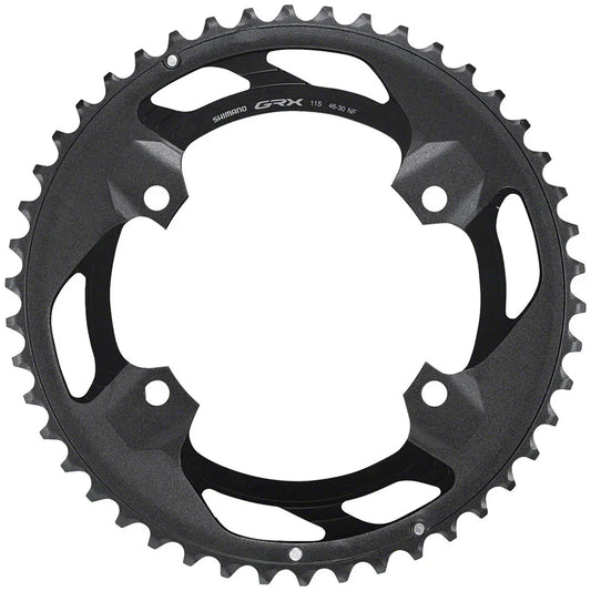 FC-RX600-11 Chainring - 46t 110 BCD For 2x11 Black - Bicycle Warehouse