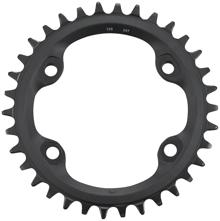 FC-MT610 Chainring - 34t 12-Speed Asymmetric 96 BCD Black - Bicycle Warehouse