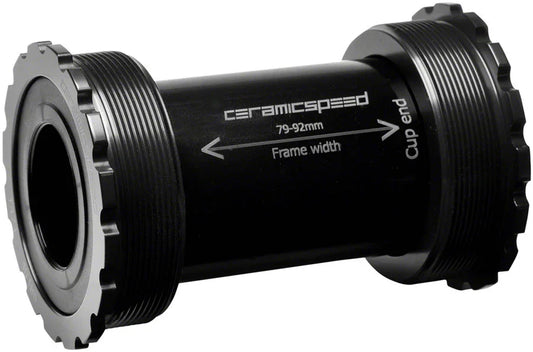 T47/86 Bottom Bracket - Shimano Coated Races Black - Bicycle Warehouse