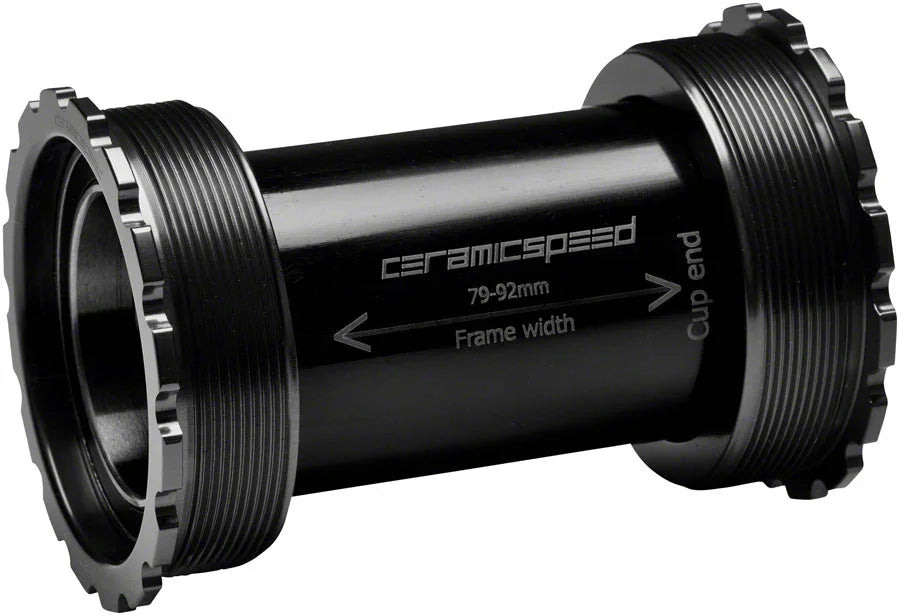 T47/86 Bottom Bracket - 30mm Coated Races Black - Bicycle Warehouse