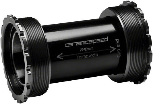 T47/86 Bottom Bracket - 30mm Coated Races Black - Bicycle Warehouse