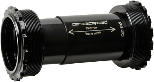 T47/86 Bottom Bracket - Campagnolo Ultra Torque Coated Races BLK - Bicycle Warehouse