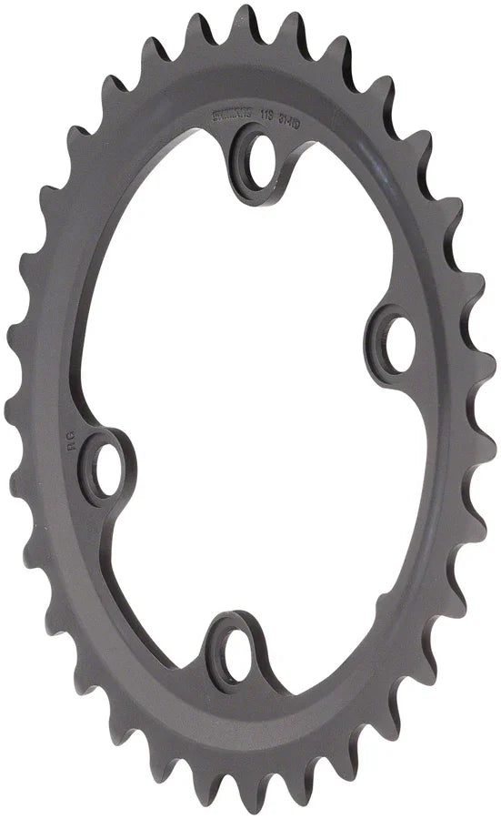 GRX RX810 Chainring - 31t 80 BCD 4-Bolt 11-Speed Black - Bicycle Warehouse