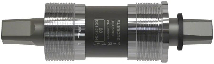 BB-UN300 Bottom Bracket - English 68 x 118mm Spindle Square Taper JIS - Bicycle Warehouse