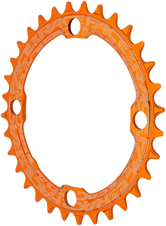 RaceFace 1x Narrow Wide Chainring - 36t 104 BCD 10-12 Speed 7075 Aluminum Orange - Bicycle Warehouse
