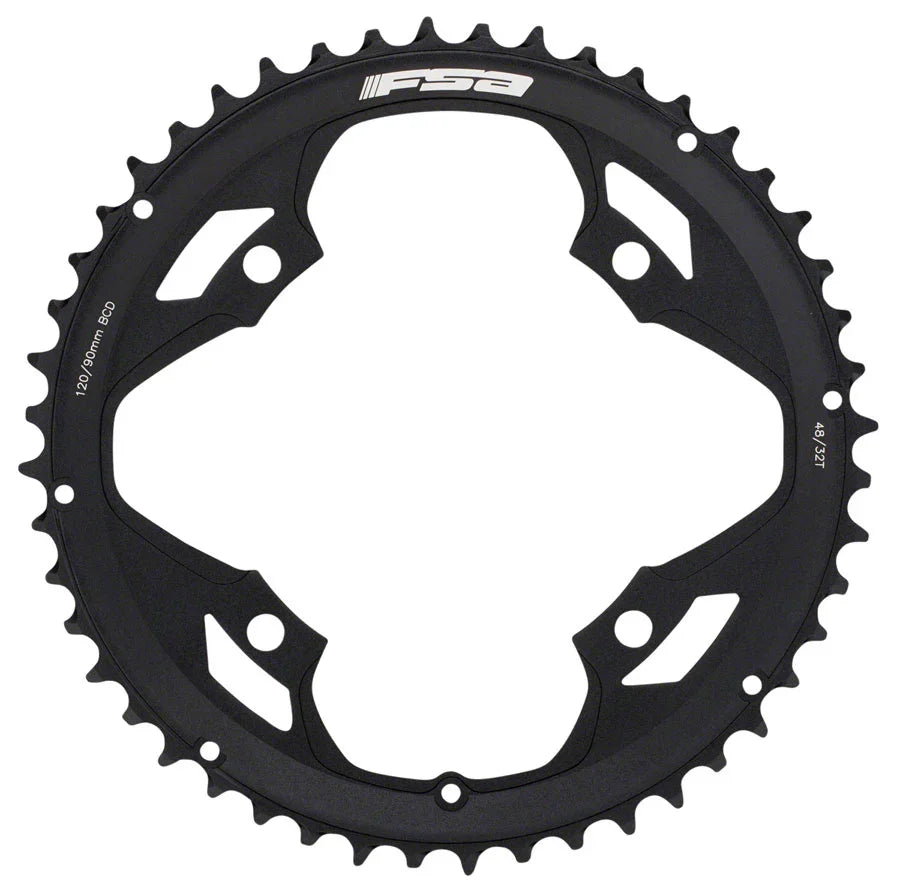 Full Speed Ahead Vero Pro Chainring - 48t 110mm BCD 4-Bolt Black - Bicycle Warehouse