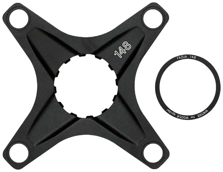 Full Speed Ahead Ebike Crank Spider - FAZUA RIDE 50 104mm BCD Boost 52mm Chainline BLK - Bicycle Warehouse