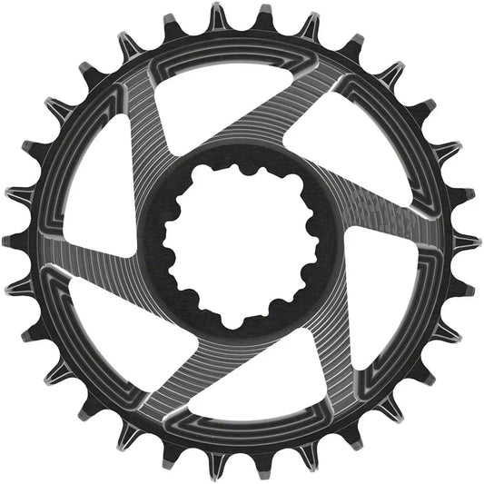e*thirteen Helix R Chainring - 30t 11/12-Speed 3mm Offset SRAM 3-Bolt DM BLK - Bicycle Warehouse