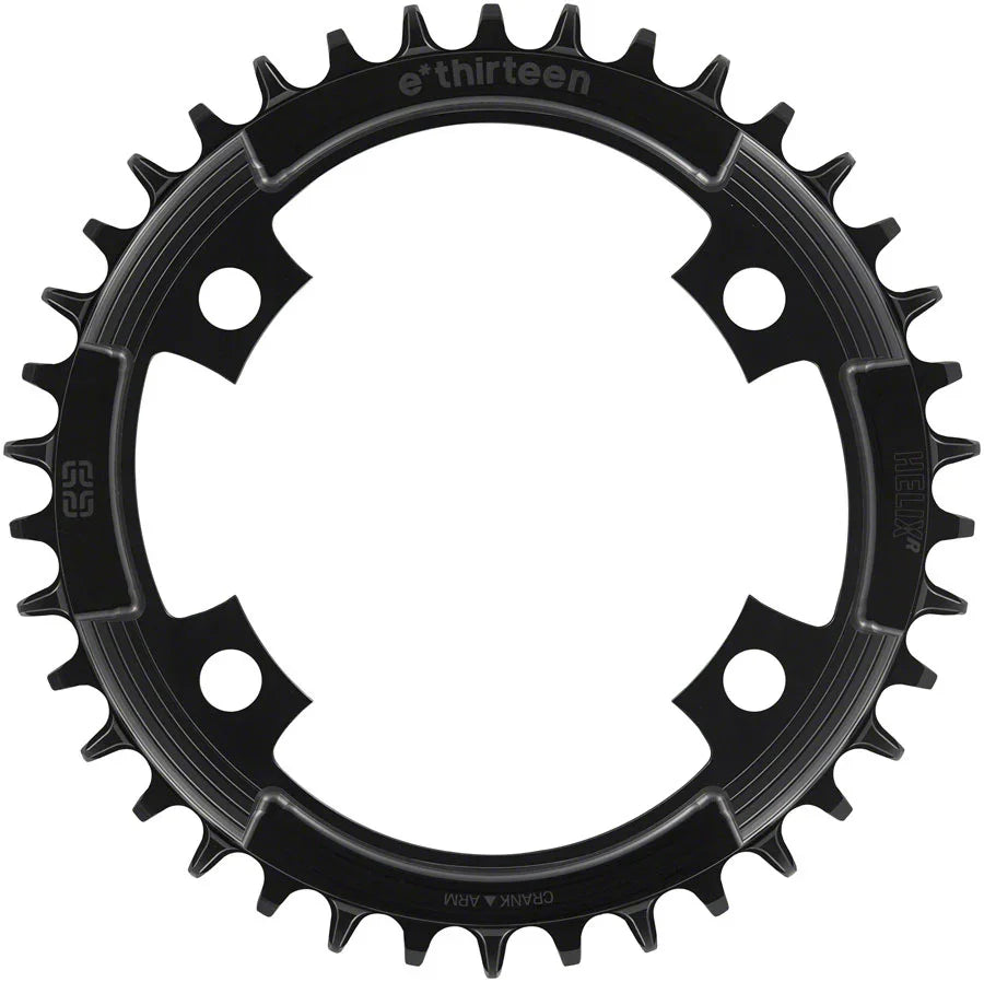 e*thirteen Helix R 107 BCD 4-Bolt Chainring - 42t 11/12-Speed 107BCD Black - Bicycle Warehouse