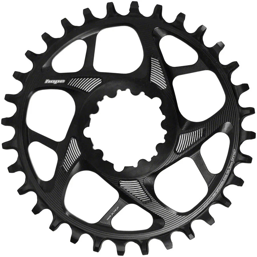 Spiderless Retainer Chainring - 28t SRAM Direct Mount 3mm Offset R22 BLK - Bicycle Warehouse