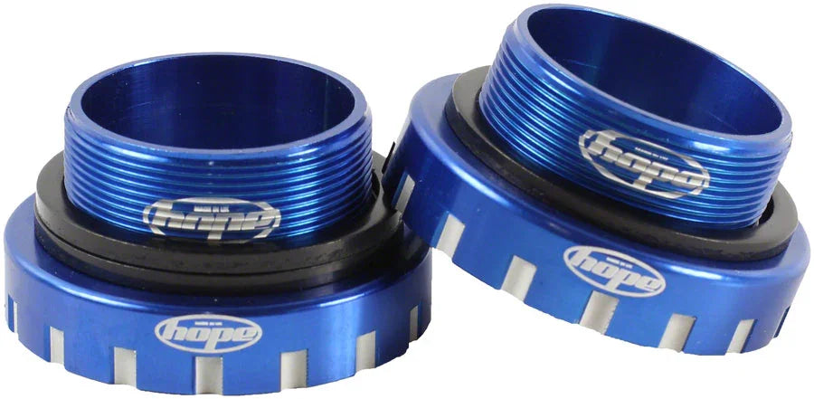 BSA30 Threaded Bottom Bracket - 68/73/83/100/120mm For 30mm Spindle Stainless Blue - Bicycle Warehouse