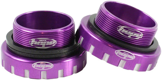 BSA30 Threaded Bottom Bracket - 68/73/83/100/120mm For 30mm Spindle Stainless Purple - Bicycle Warehouse