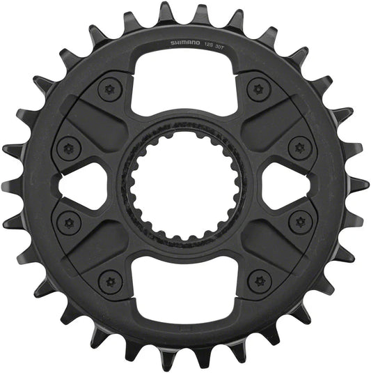 Deore FC-M6100-1 Direct Mount Chainring - 30t 12-Speed Black - Bicycle Warehouse
