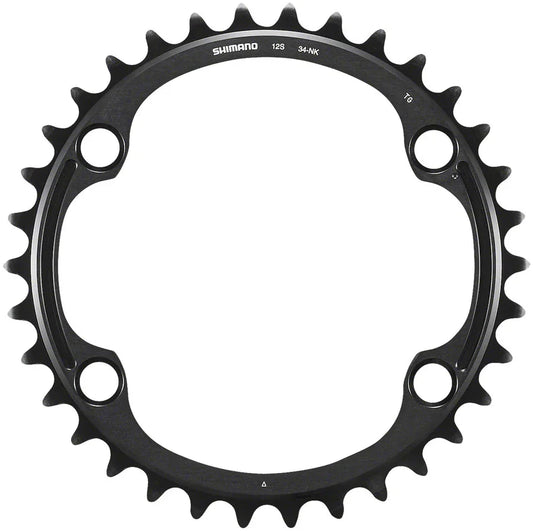 Dura-Ace FC-R9200 12-Speed Chainring - 34t Asymmetric 110 BCD BLK NK - Bicycle Warehouse