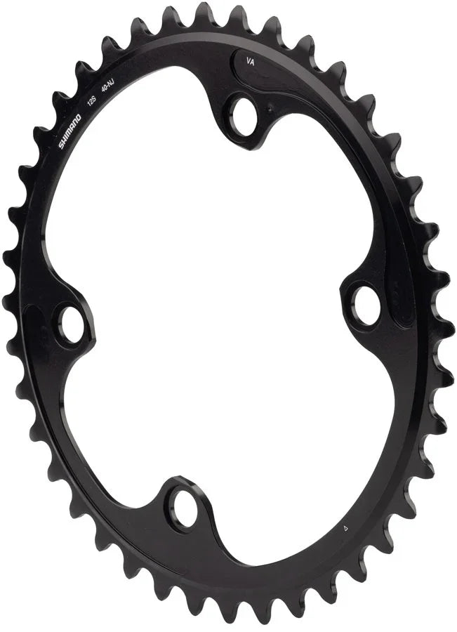 Dura-Ace FC-R9200 12-Speed Chainring - 40t Asymmetric 110 BCD BLK NJ - Bicycle Warehouse
