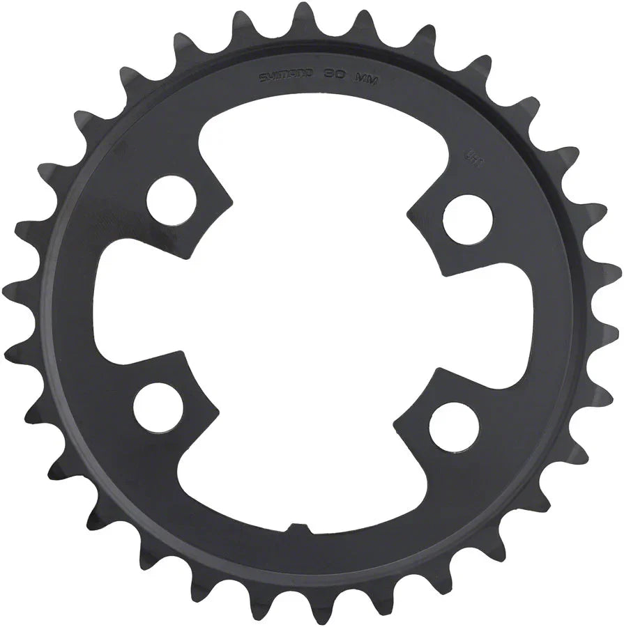 Tiagra FC-4703 10-Speed Chainring - 30t Asymmetric 74 BCD Black - Bicycle Warehouse