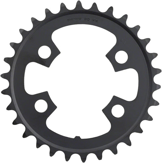 Tiagra FC-4703 10-Speed Chainring - 30t Asymmetric 74 BCD Black - Bicycle Warehouse