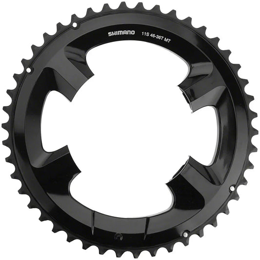 FC-RS510 Chainring - 46t Asymmetric 110mm BCD Black - Bicycle Warehouse