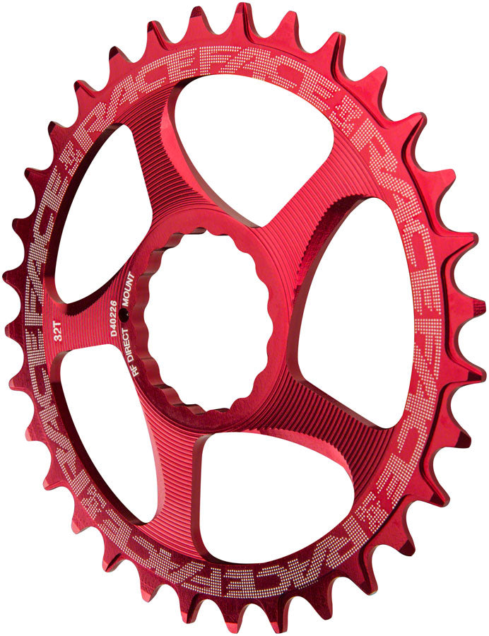 RaceFace Narrow Wide Chainring: Direct Mount CINCH 34t Red - Bicycle Warehouse