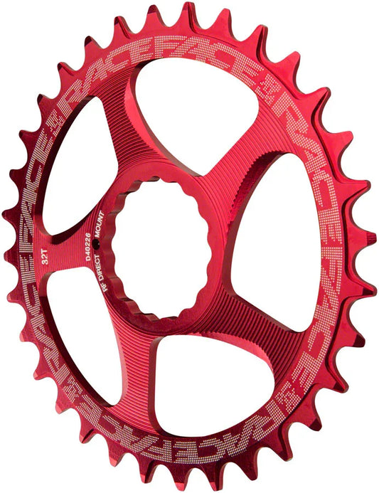 RaceFace Narrow Wide Chainring: Direct Mount CINCH 34t Red - Bicycle Warehouse