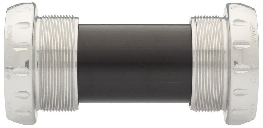 ThreadFit 24 Bottom Bracket Fit Kit 4 - English For Shimano Hollowtech II Silver - Bicycle Warehouse