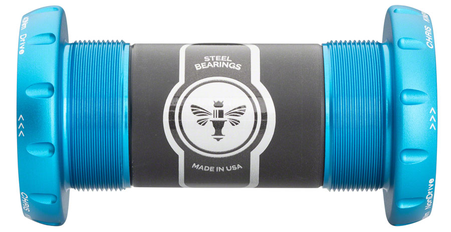 ThreadFit 30 Bottom Bracket Fit Kit 3 - English For 30mm Spindles Matte Turquoise - Bicycle Warehouse