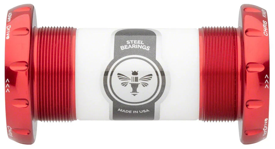 ThreadFit 30 Bottom Bracket Fit Kit 2 - English For DUB Road Red - Bicycle Warehouse