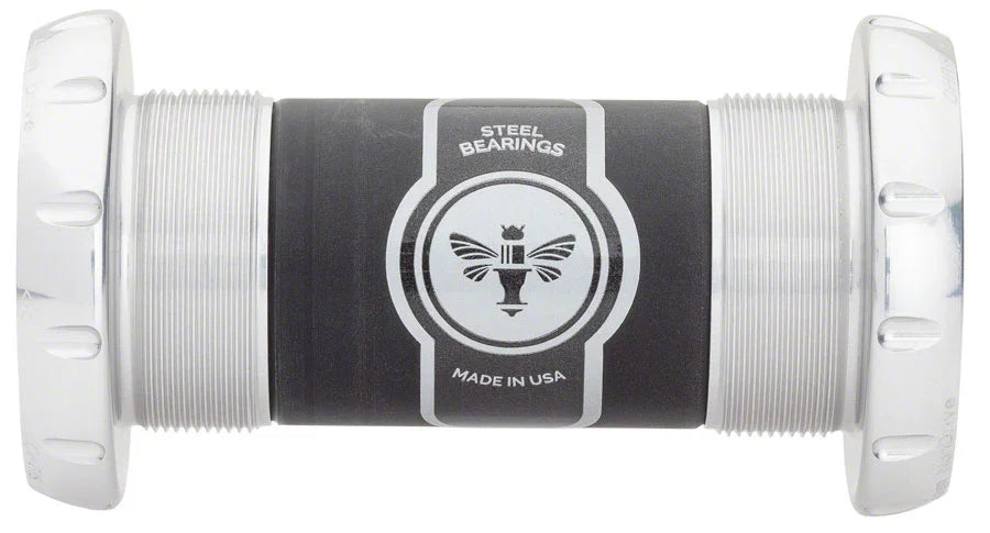 ThreadFit 30 Bottom Bracket Fit Kit 3 - English For 30mm Spindles Silver - Bicycle Warehouse